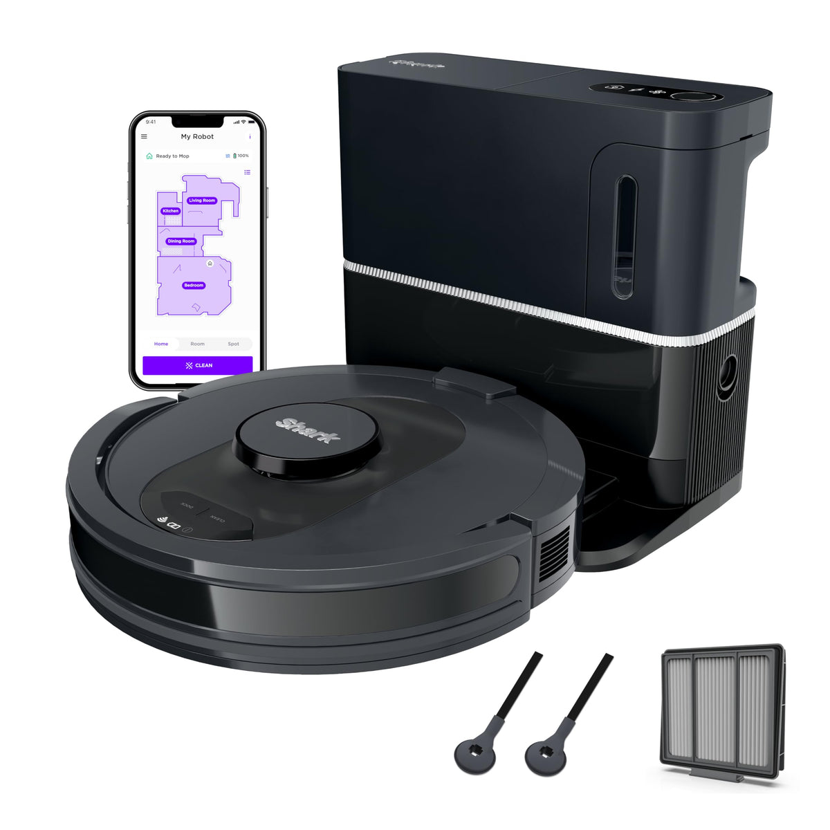 Shark AV2501S AI Ultra Robot Vacuum — Self-Emptying, AI Navigation
