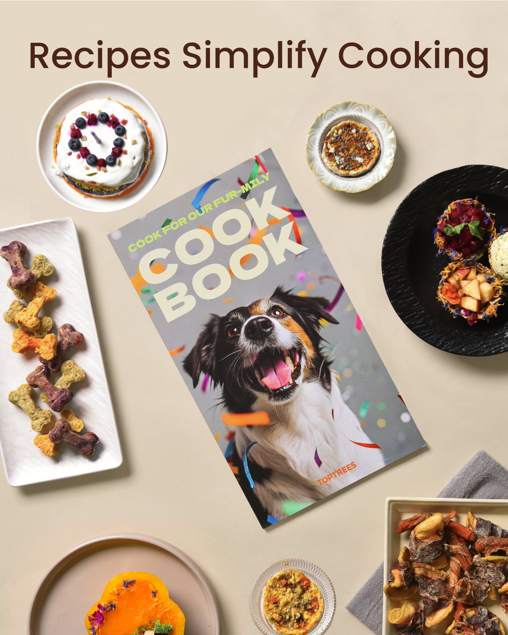 Pet Treats Maker Gift Set – 10 Types of Homemade Fresh Treats & Foods for 5 Pet Types, 5.5-Qt Quick 7-in-1 Cooking Machine with Easy One-Touch Panel,100+ DIY Recipes,Wet Cat Food,Dog Jerky