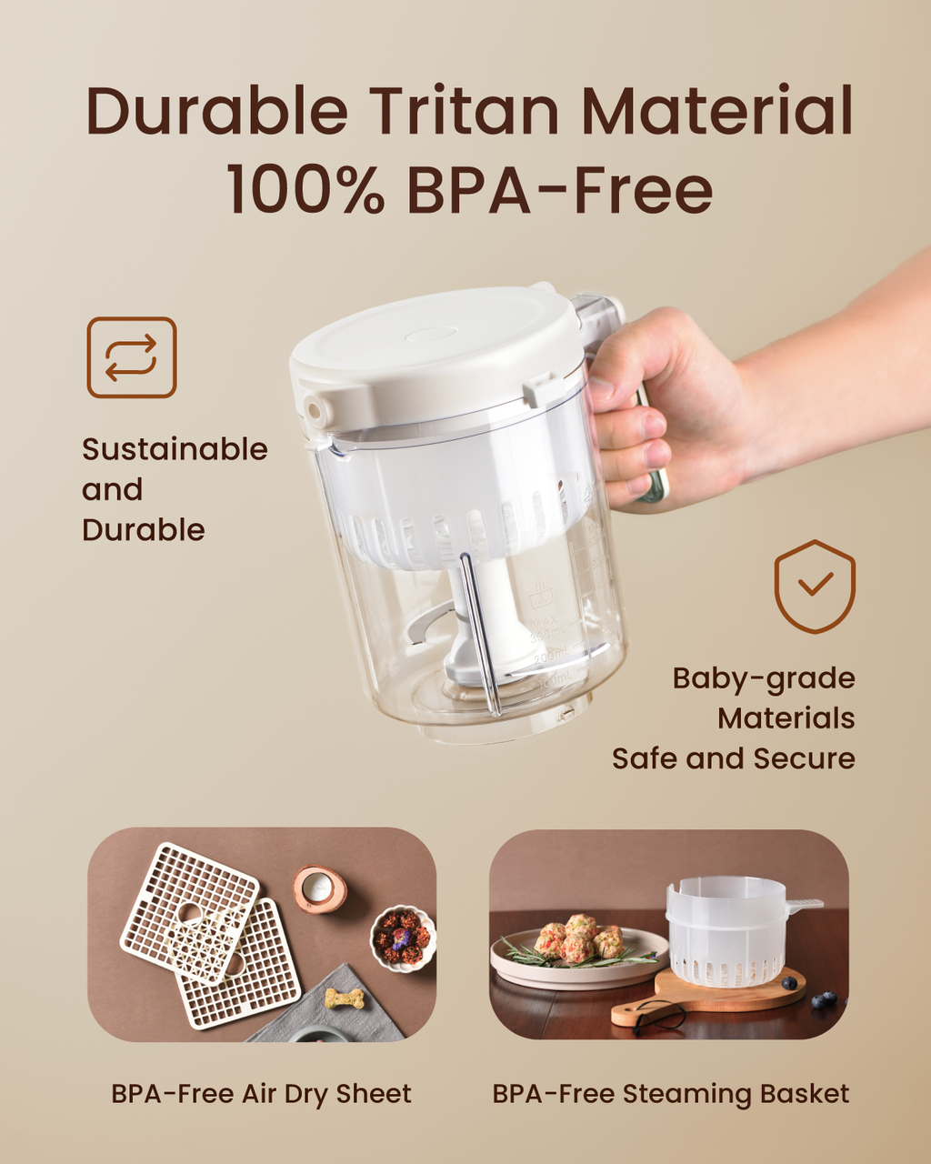 Pet Treats Maker Gift Set – 10 Types of Homemade Fresh Treats & Foods for 5 Pet Types, 5.5-Qt Quick 7-in-1 Cooking Machine with Easy One-Touch Panel,100+ DIY Recipes,Wet Cat Food,Dog Jerky