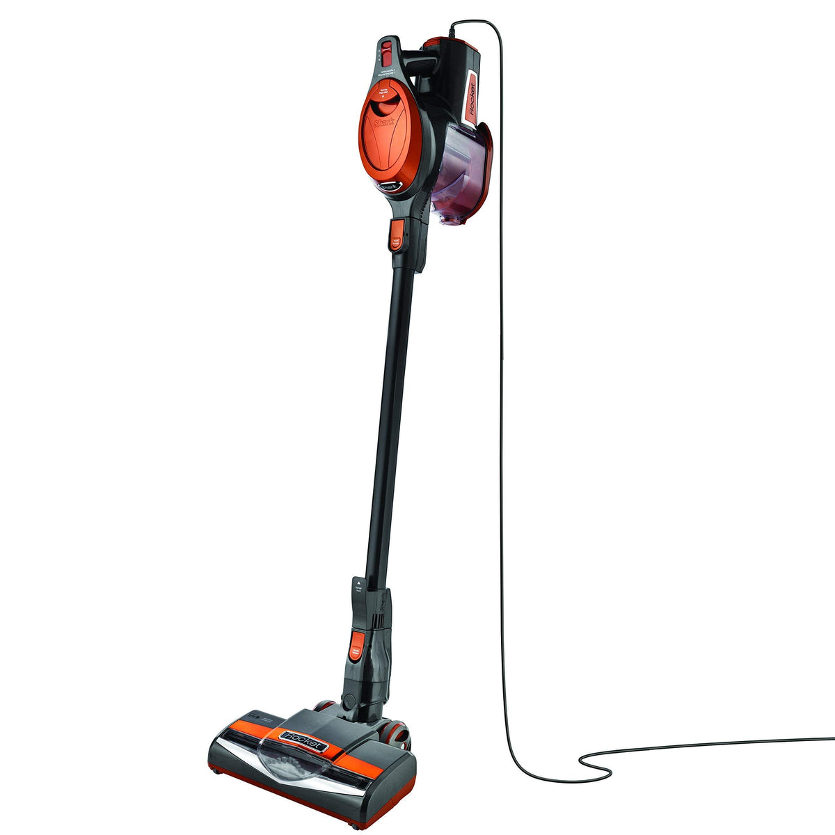 Shark Rocket Ultra Light Corded Bagless Vacuum for Carpet and Hard Floor Cleaning with Swivel Steering (HV301), Gray/Orange